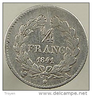 France -  1/4 Franc - Louis Philippe - 1841 A - Argent - TTB - 1/4 Franc