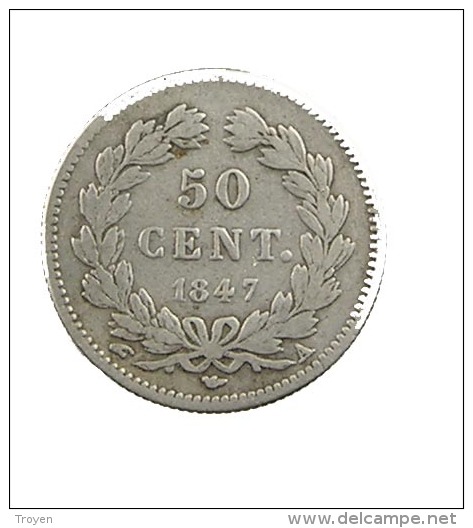 France -  50 Centimes - Louis Philippe - 1847 A - Argent - TB+ - 50 Centimes
