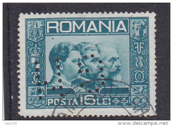 PERFIN,PERFORES ,KING MIHAI CAROL AND FERDINAND,VERY RARE!   ROMANIA. - Perforés