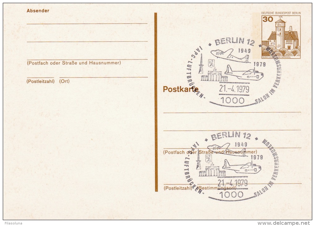 00225 Postal De Berlin 1959 - Other & Unclassified