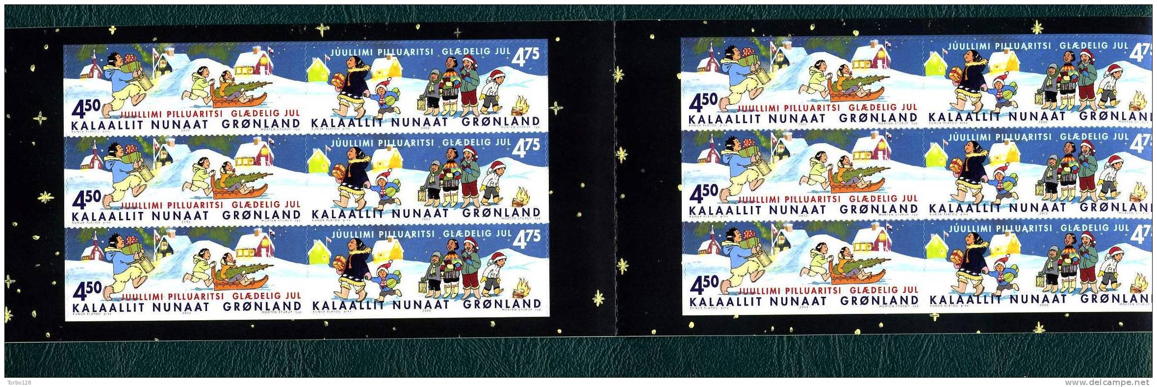 GROENLAND 2002 Carnet N° C370 ** Complet Neuf = MNH Superbe Cote: 27,50 € Noël Christmas Enfants Children - Carnets