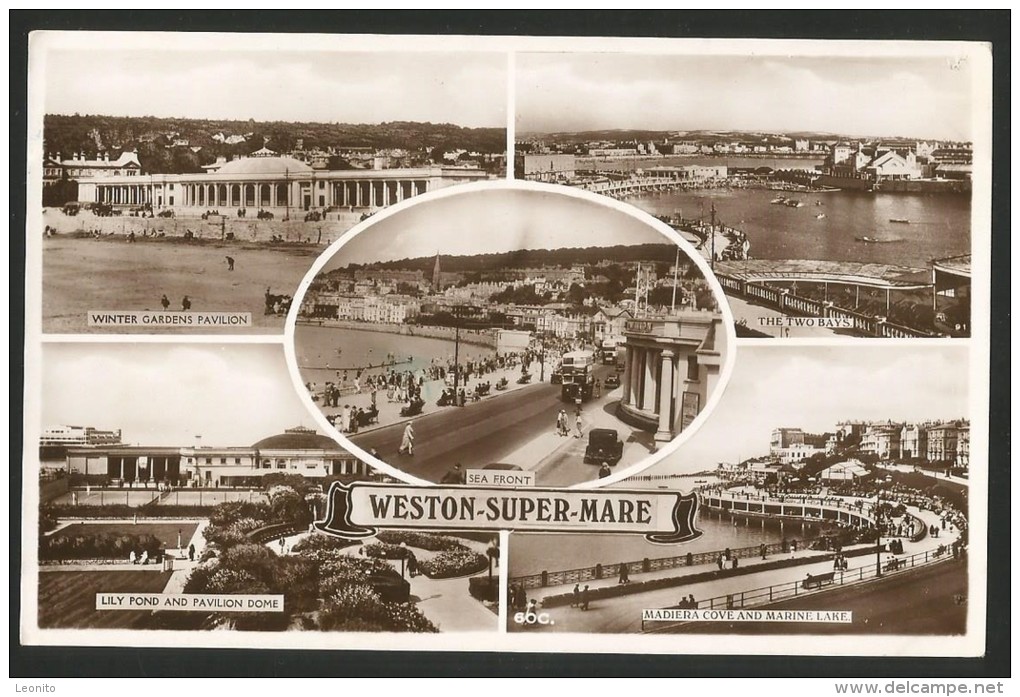 WESTON-SUPER-MARE Somerset Winter Gardens Pavilion Lily Pond Madiera Cove Marine Lake Two Bays - Weston-Super-Mare