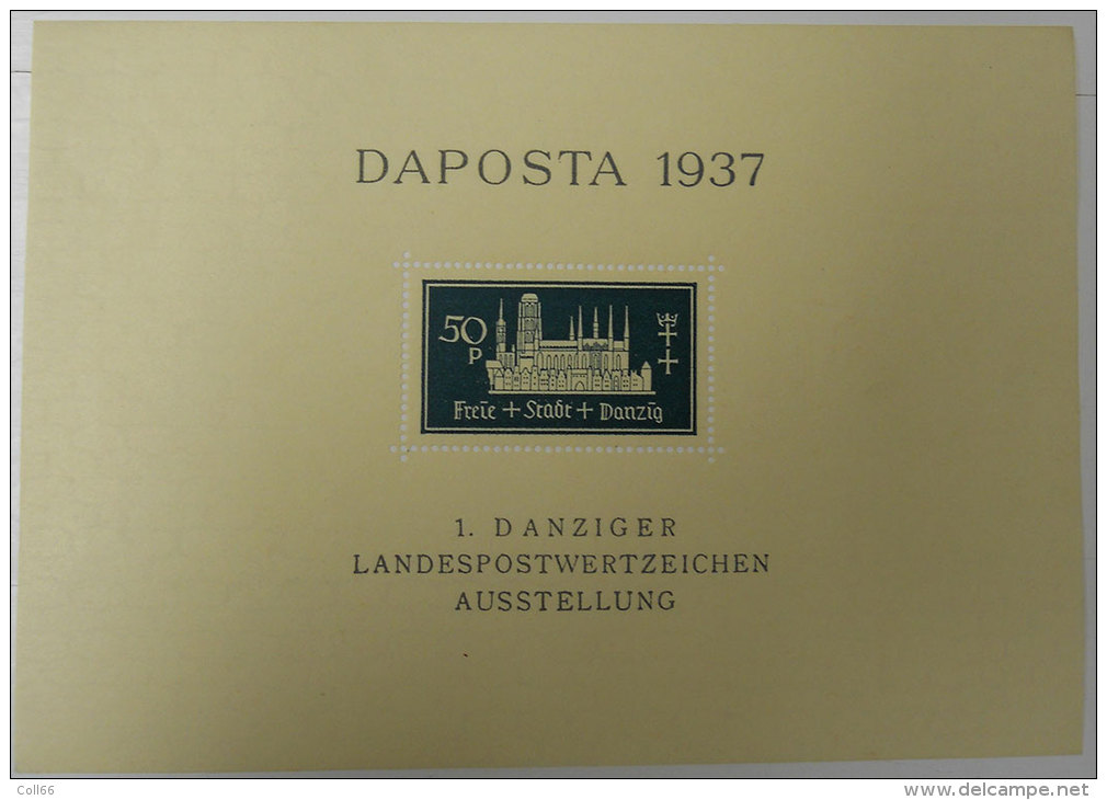 1937 Daposta Freie+stadt+Dabnzïg 50 P 1 Danziger Landespostwertzeichen Ausstellung Non Oblitété  Voir Scan Dos - Other & Unclassified