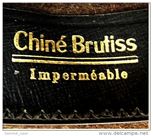 Bourrel freres  Herren-Hut  ,  Chine Brutiss Impermeaple  ,  aus Wolle  ,  Größe 55 cm - dunkelbraun