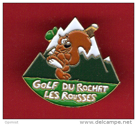 29567-Pin's.Golf Du Rochas.les Rousses.ecureuil - Golf