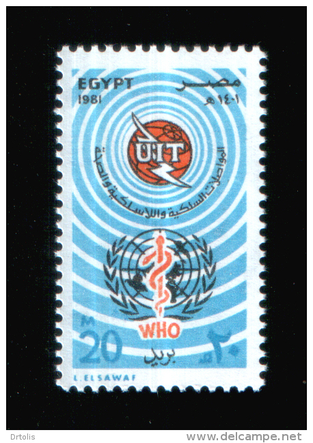 EGYPT / 1981 / UN'S DAY / MEDICINE / UIT / WHO / MNH / VF . - Unused Stamps