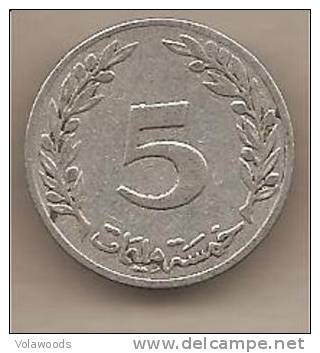 Tunisia - Moneta Circolata Da 5  Millim - 1960 - Tunisia