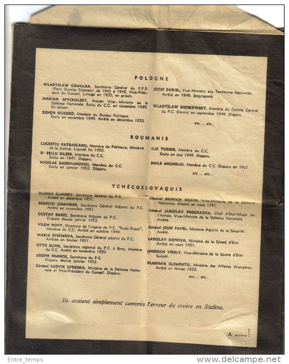 Pli  Affranchissement Gandon 5 F KRAG PARIS TRI   Communisme Régime  Staline - Collections