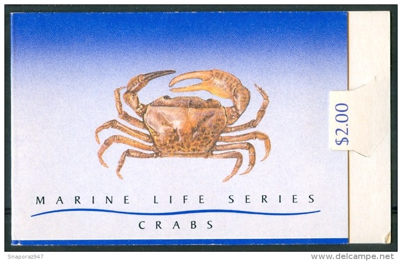 1992 Singapore Fauna Marina Marine Granchi Crabs Crabes Booklet -L76 Excellent Quality - Singapore (1959-...)