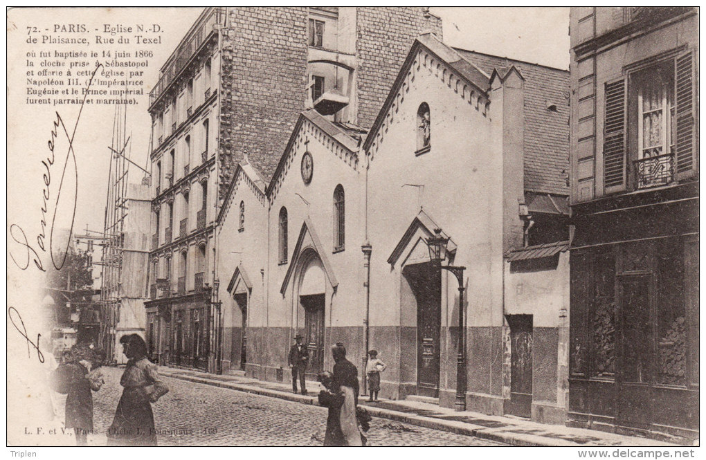 Paris 14 - Eglise N.-D. De Plaisance, Rue Du Texel 1903 - Arrondissement: 14