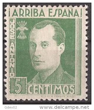 FET32-LM091TB.Espagne.Sp Ain.España.JOSE ANTONIO PRIMO DE RIBERA.Falange.1938. (Galvez 32*)en Nuevo.RARO - Beneficiencia (Sellos De)