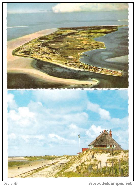 Deutschland - 2 AK - Insel Amrum - Wittdün - Blick Zum Kniepsand - Fliegeraufnahme - Nordfriesland