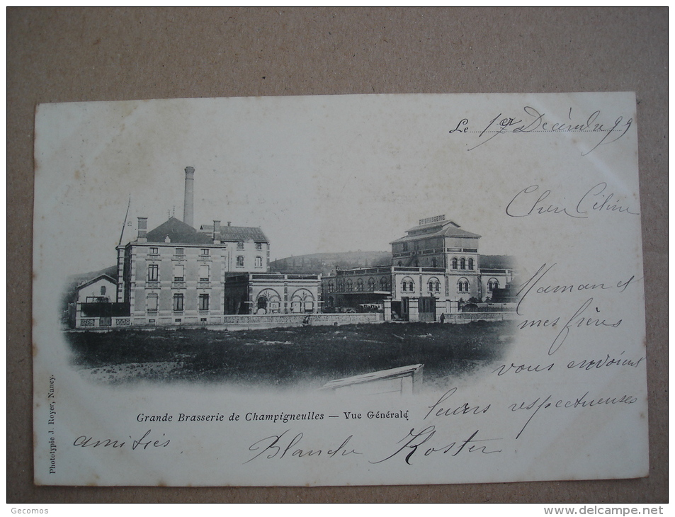 CPA 54 - CHAMPIGNEULLES - Grande Brasserie De Champigneulles - Vue Générale (1899) 2 SCANS - Otros & Sin Clasificación