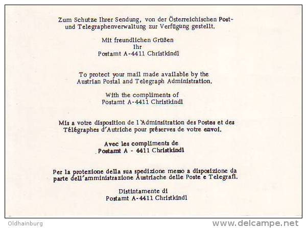 1056z7: PA 4411 Christkindl Alte Einlagekarte Aus 1975, Zweiseitig Gescannt, RR - Errors & Oddities