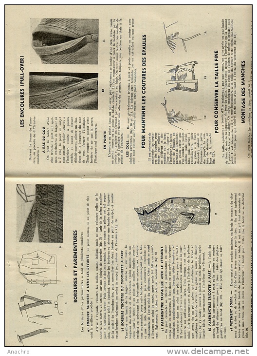 TRICOT Et CROCHET Haute Couture Collection SCARLETT 1948 / 36 Pages /  POINTS Et Conseils Par Chantal BEAUCOURT - Schnittmuster