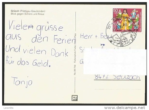 GRÜSCH Gegen Schiers Und Kreuz Prättigau 1986 - Schiers