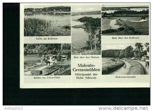 Malente Gremsmühlen MB Brücke 5-Seen-Fahrt Diekseepromenade Kellersee 17.8.1954 - Malente-Gremsmuehlen