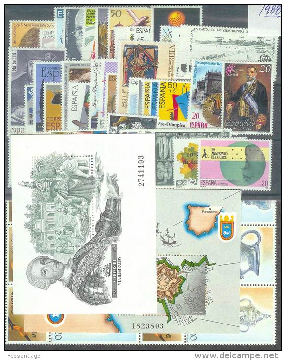 ESPAÑA 1988 - Edifil #2927/85 (Año Completo) - MNH ** - Años Completos