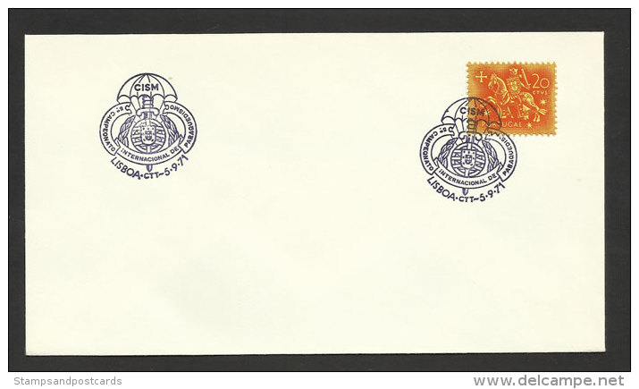 Portugal Cachet Commémoratif Championat Internationale Parachutisme 1971 Event Postmark World Parachuting Championship - Parachutisme