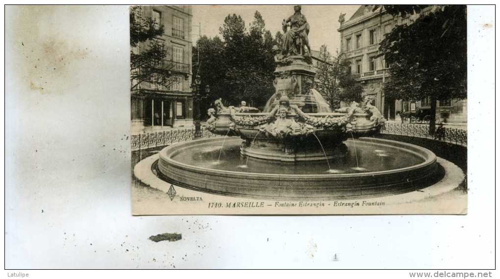 Marseille  13    La Fontaine Estrangin-Rue Animée - Unclassified