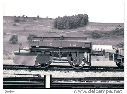 Chemin De Fer Orbe Chavornay, Train Chasse Neige à Orbe Photo 1958 BVA OC 219.6 - Chavornay