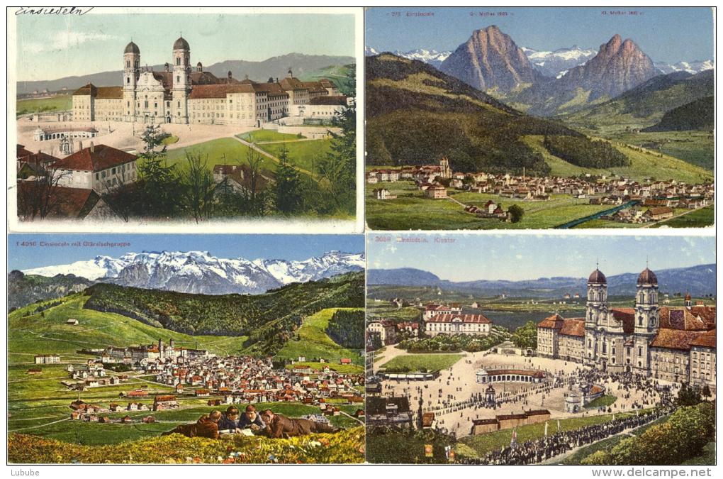 Einsiedeln - 4 Alte, Farbige Karten           Ca. 1910 - Einsiedeln