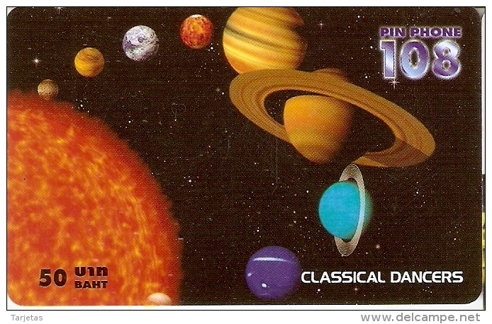 TARJETA DE TAILANDIA DE VARIOS PLANETAS - Astronomia