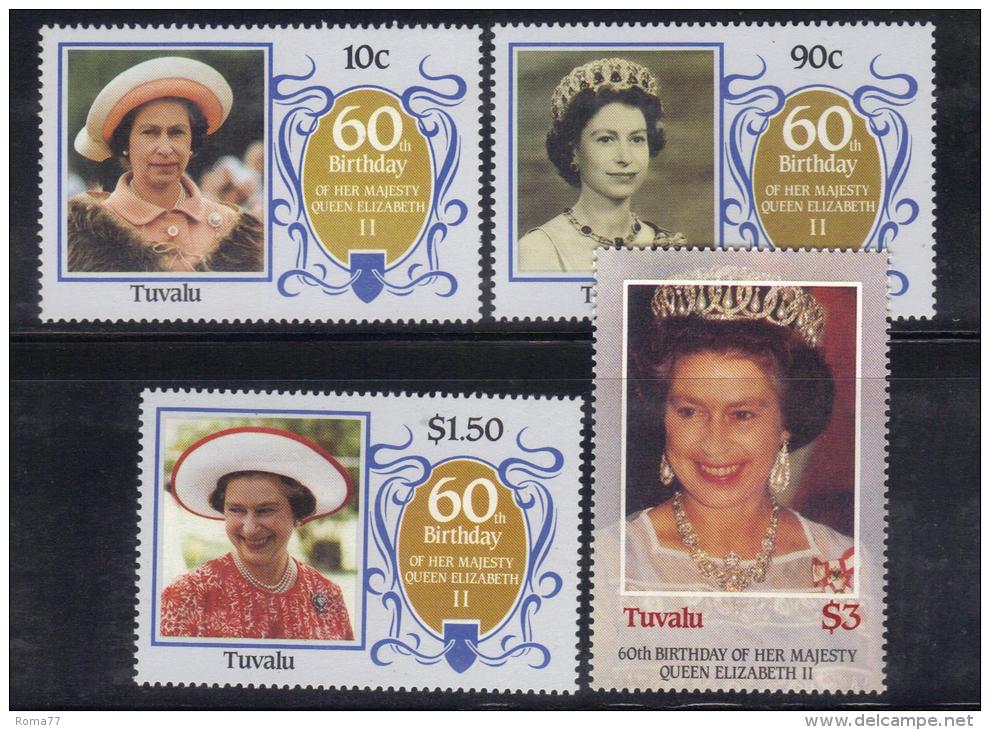 Z710 - VAITUPU TUVALU , 60th Birthday QEII , La Serie  ***  MNH - Tuvalu