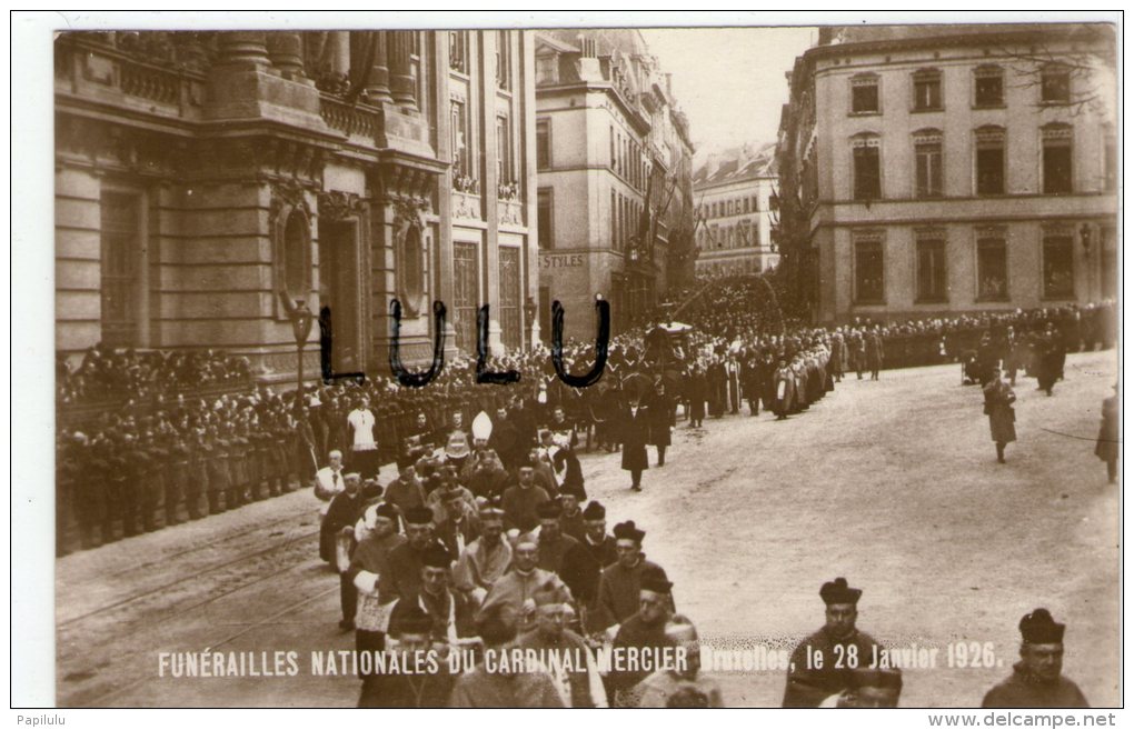 BELGIQUE ; Bruxelles ; Funerailles Nationales Du Cardinal Mercier , Le 28 Janvier 1926 - Famous People