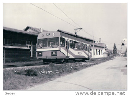 Chemin De Fer Orbe Chavornay, Train Photo 1991 BVA OC 219.10 - Chavornay