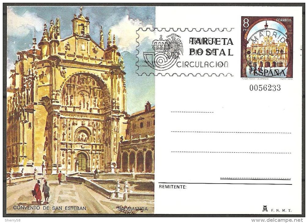 1979-E.P.-ED.120-  CONVENTO DE S. ESTEBAN Y PLAZA MAYOR DE SALAMANCA-MAT. 1er DIA - 1931-....