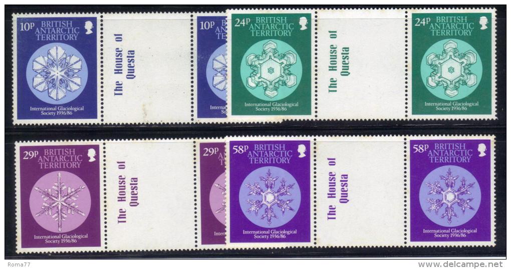Z733 - ANTARTIC 1986 , Serie N. 156/159  *** MNH . Coppie Con Ponte . - Unused Stamps