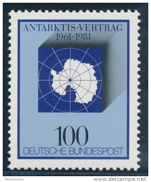 GERMANY/Deutschland 1981, 20th Anniv Of Antarctic Treaty, Set Of 3v** - Antarctic Treaty