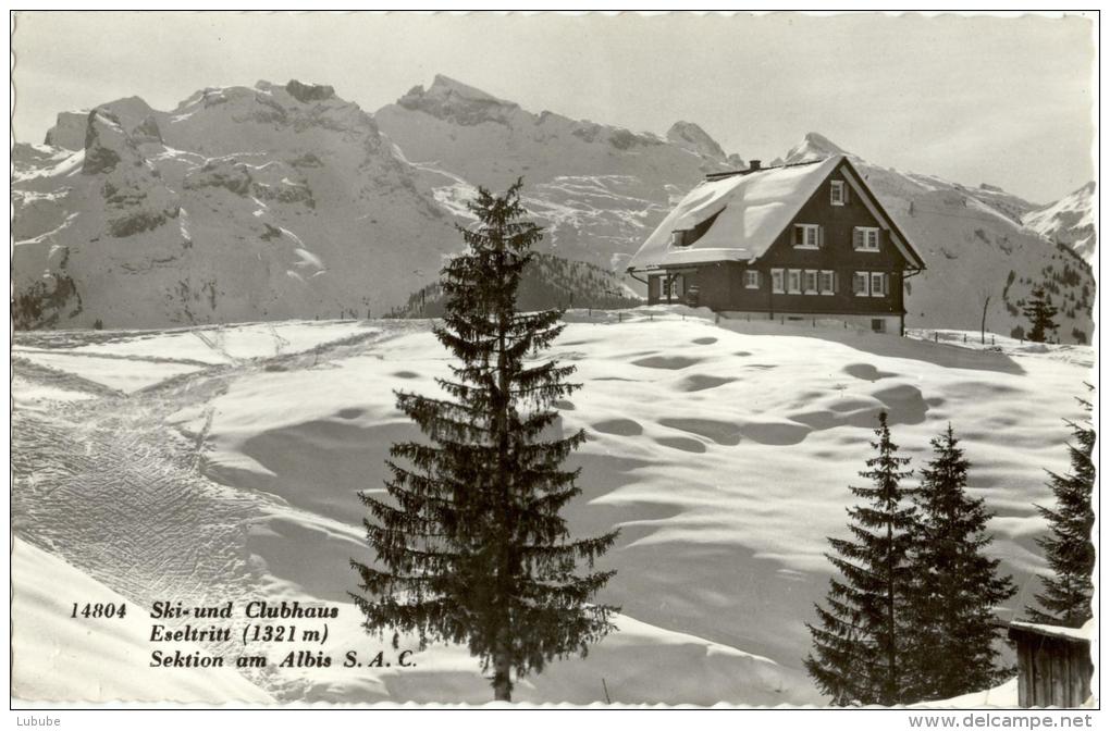 Oberiberg - Ski- Und Clubhaus Eseltritt           Ca. 1950 - Oberiberg