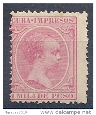 130605529  COLCU  ESP.   EDIFIL Nº  131  *  MH - Cuba (1874-1898)