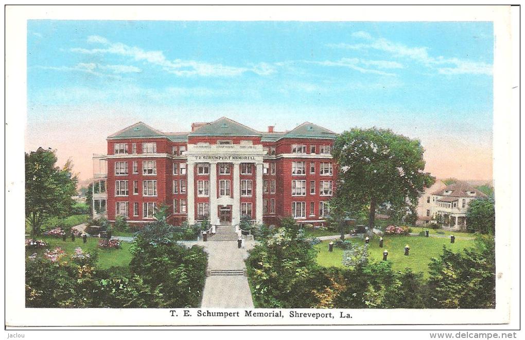 T.E. SCHUMPERT MEMORIAL ,SHREVEPORT ,COULEUR  REF 33544 - Shreveport