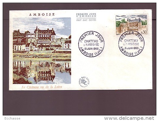 Enveloppe Premier Jour 1er Fdc  Amboise Chateau 1963 - 1960-1969