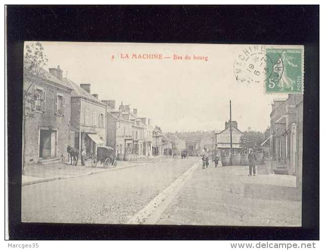 58 La Machine Bas Du Bourg Pas D'édit. N° 4 Animée Maréchal Ferrant ? - La Machine