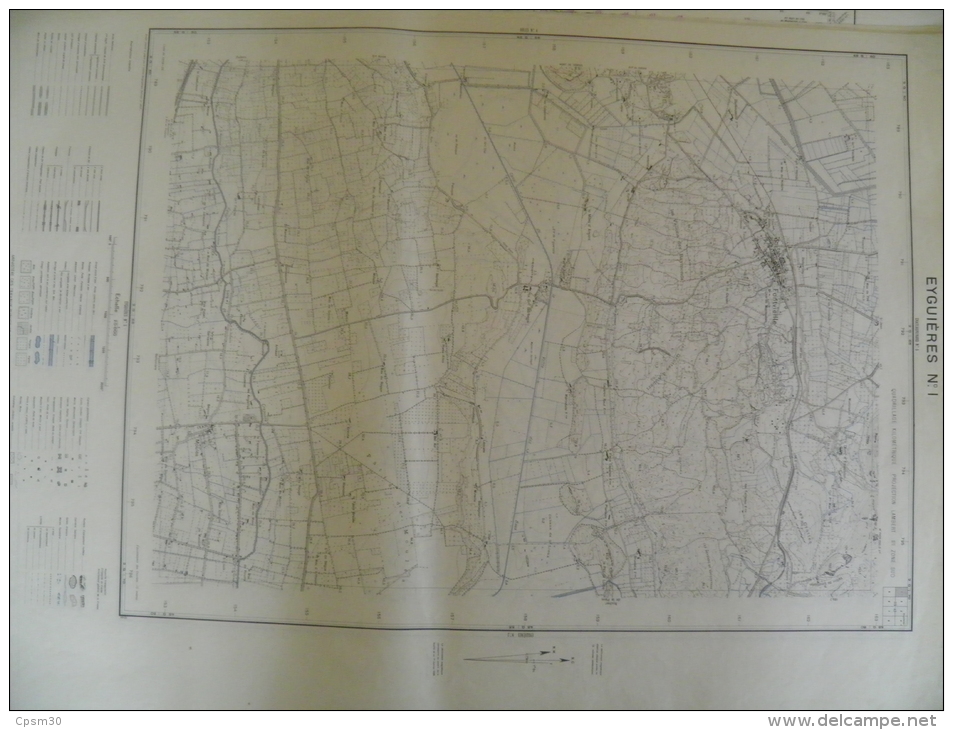 Carte Géographique - EYGUIERES N° 1 - échelle 1/20.000 Oct 1964 - Fontvieille Et Moulès - Topographical Maps