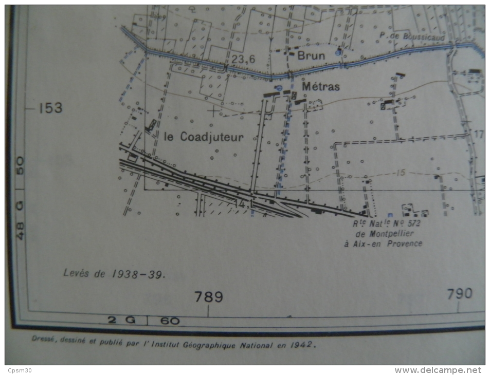 Carte Géographique - EYGUIERES N° 1 - échelle 1/20.000 Oct 1964 - Fontvieille Et Moulès - Topographische Karten