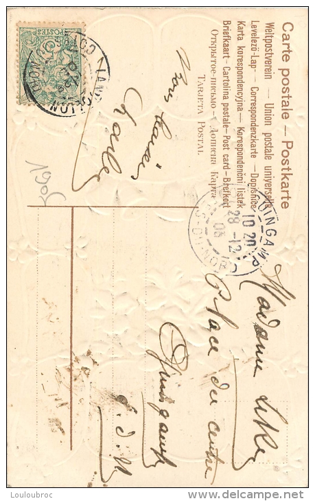 CARTE POSTALE CALENDRIER DE 1906 - Petit Format : 1901-20