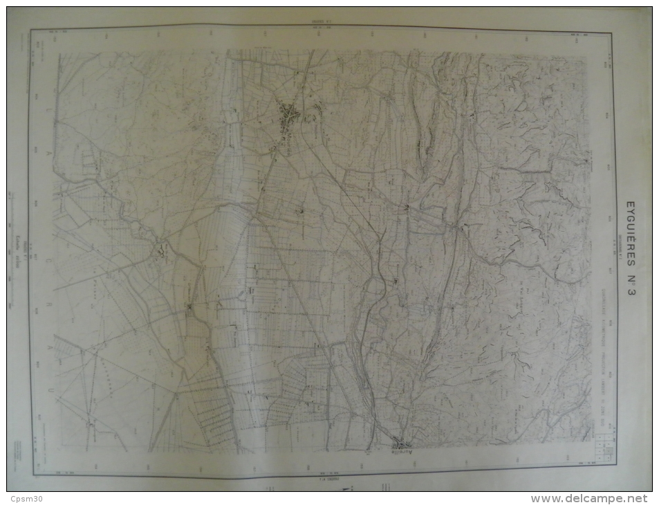 Carte Géographique - EYGUIERES N° 3 - échelle 1/20.000 Avril 1962 - Aureille Et Mouriès (mas De Payan) - Topographische Karten
