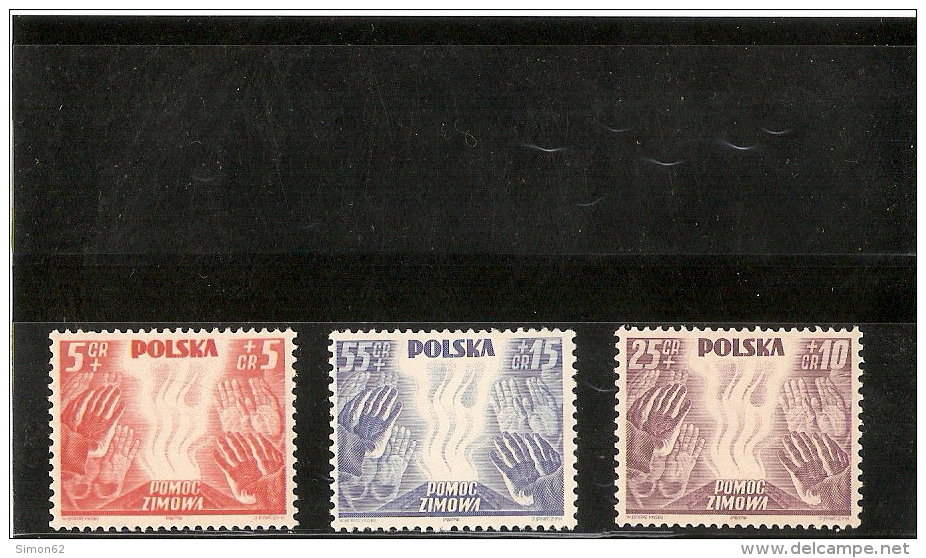 POLOGNE  N°419/21  NEUF  **  LUXE DE 1938 - Neufs