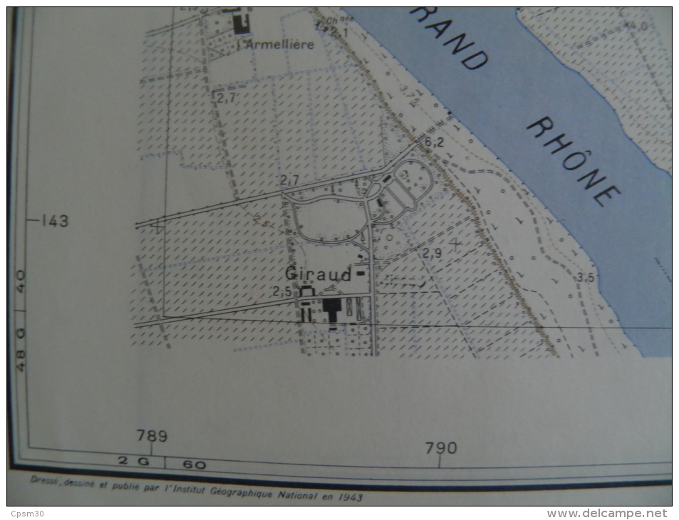 Carte Géographique - EYGUIERES N° 5 - échelle 1/20.000 Janvier 1963 - Raphèle-les-Arles Et Divers Mas (mas Thibert) - Topographische Karten