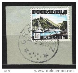 Belgique - N065 - Cachets à étoiles - Relais - GRANDMETZ - Sur N°1481 Vallée De L´Ourthe - Postmarks With Stars