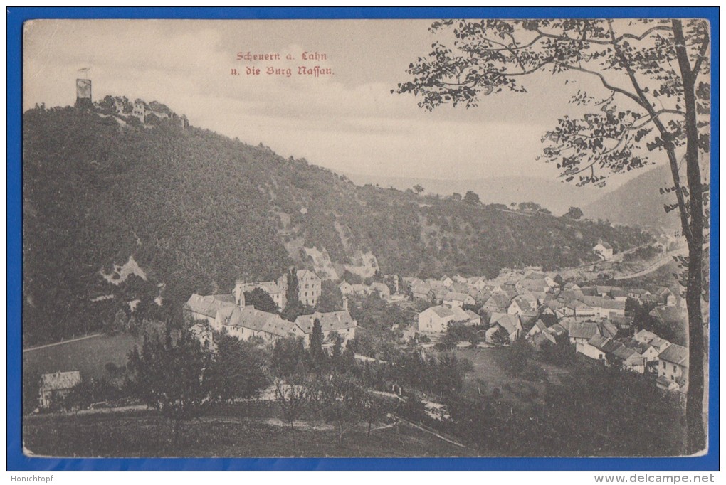 Deutschland; Nassau Scheuern A Lahn; Panorama; 1907 - Nassau