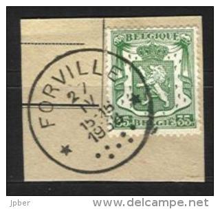 Belgique - N077 - Cachets à étoiles - Relais - FORVILLE - Sur N°425 Petit Sceau De L´Etat - Postmarks With Stars