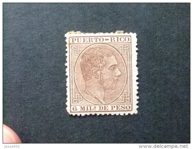 PUERTO RICO Año 1882 - 1884 -- Edifil Nº 59 * MH - ALFONSO XII -- Yvert & Tellier Nº 59 * MH Brun - Puerto Rico