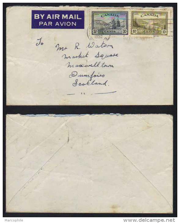 CANADA / 1935-1962 LOT DE 10 LETTRES  / 11 IMAGES  (ref 4106) - Storia Postale