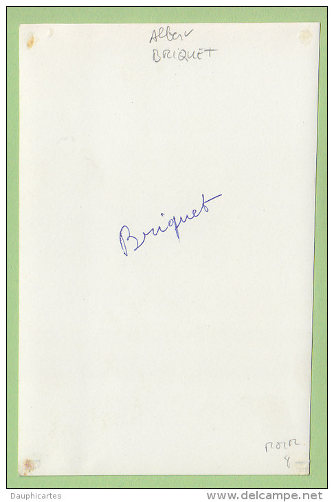 Albert BRIQUET, Autographe Manuscrit, Dédicace. 2 Scans. CSO - Cyclisme
